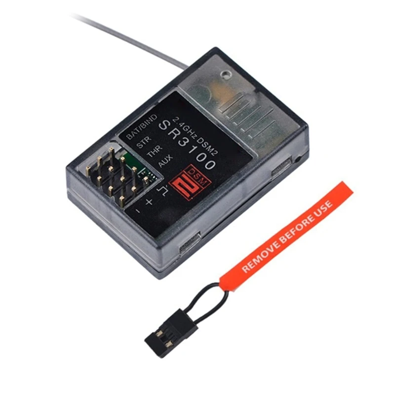 Prijímač SR3100 2,4 GHz 3-kanálový prijímač pre diaľkovo ovládané vozidlo 1/18