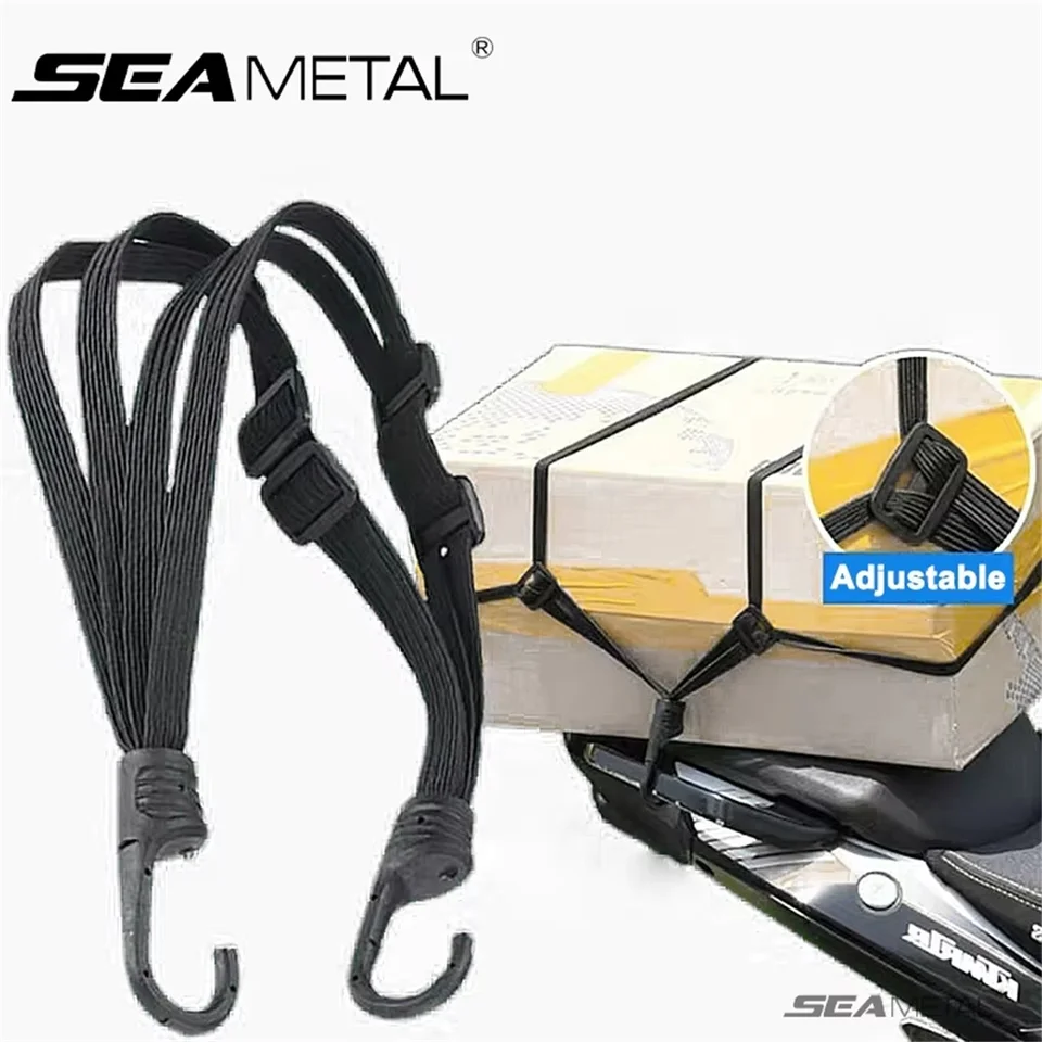 Prilba prilby na zadné sedadlo motocyklov Elastická prilba motocyklového motocykla Prilba pevné remienok Oprava lana tovaru 60 cm/90 cm