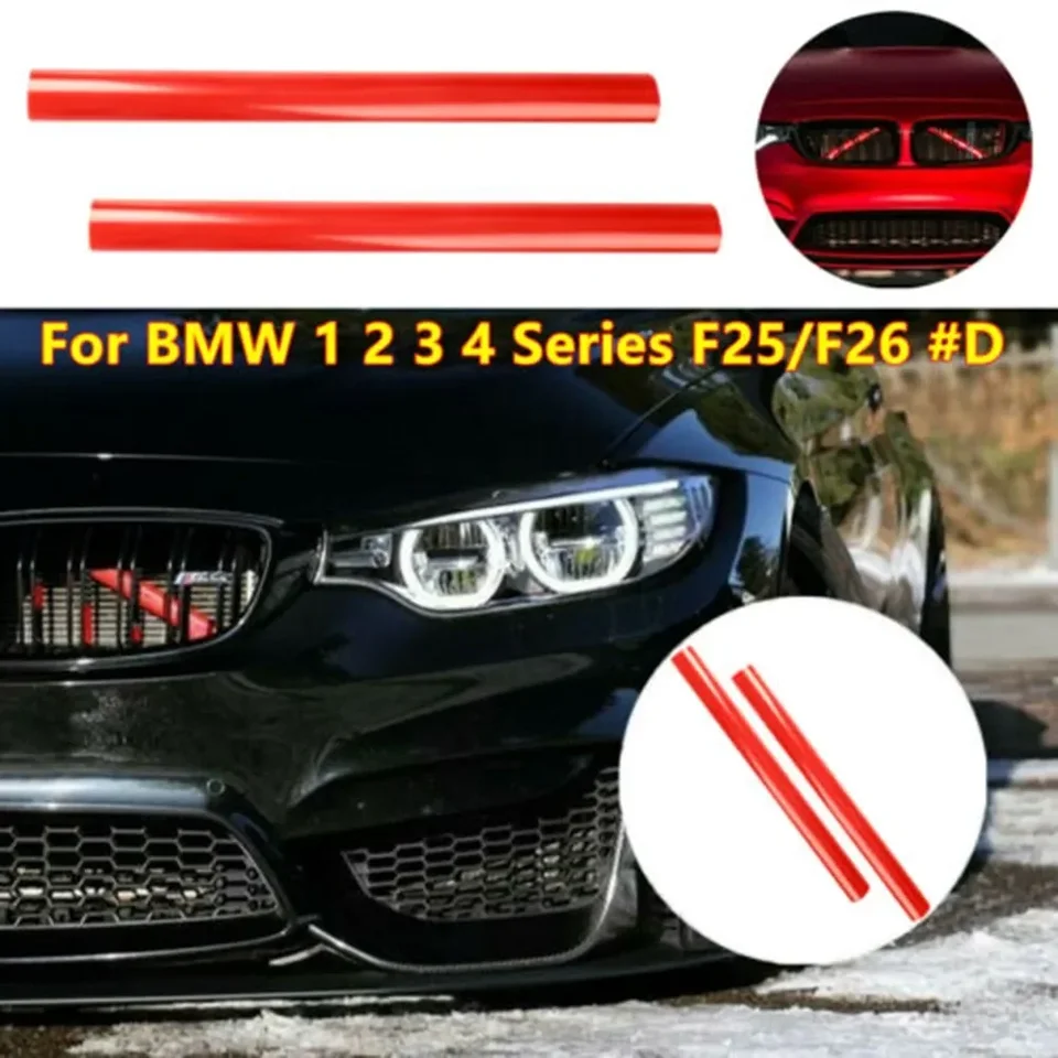 Prilepené prúžky na prednú mriežku Veryus predné mriežky pre rámec pre BMW F25/F26 1 2 3 4 5 Series F30 F31 F32 F34 F35 F36 G20 G21 G28 G29 F2