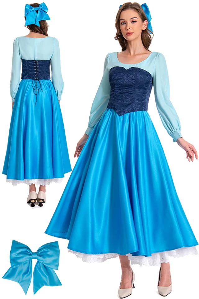 Princezná Ariels Cosplay Fantasia Kostý