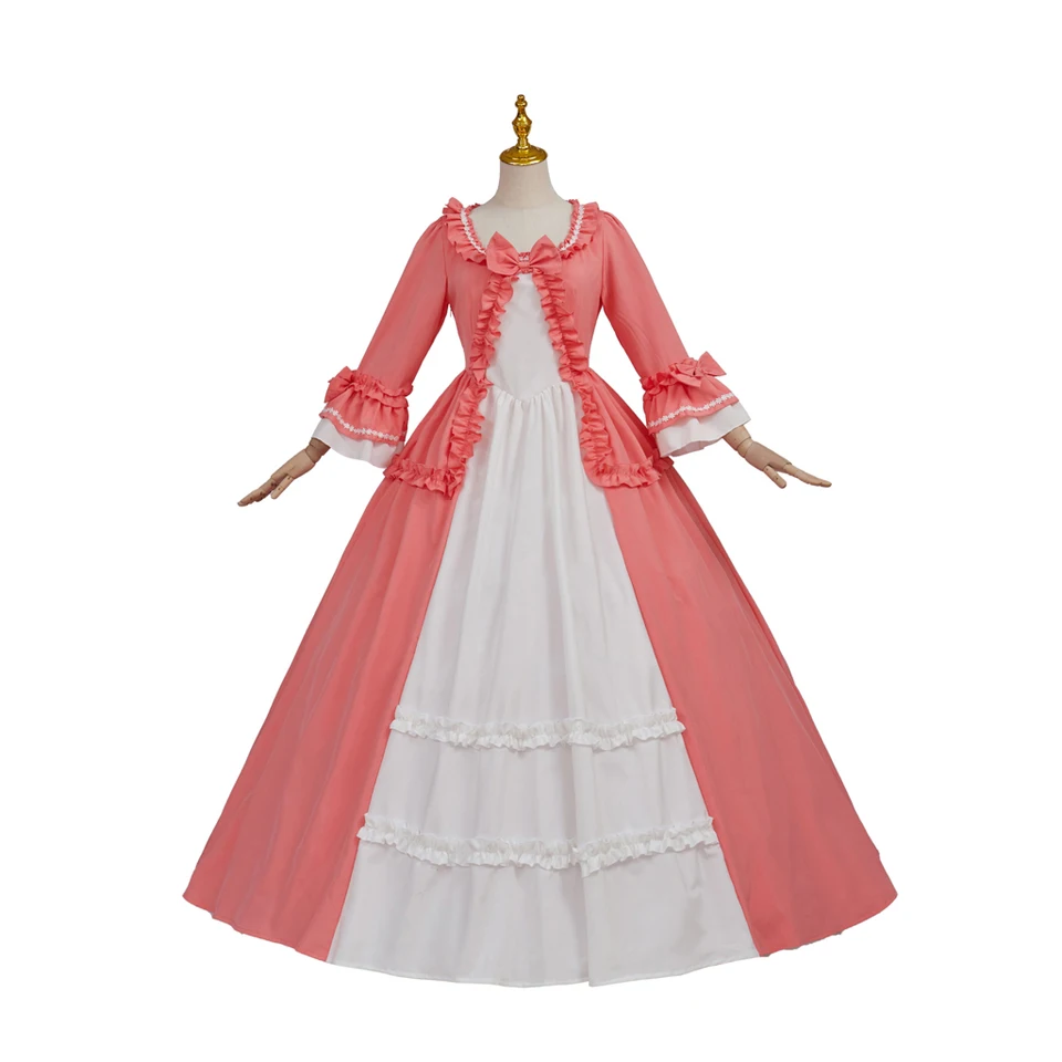 Princezná lolita vintage šaty viktoriánske renesančné ženské kostýmy Stredoveké šaty Belle Halloween Party Outfits Svadobné šaty