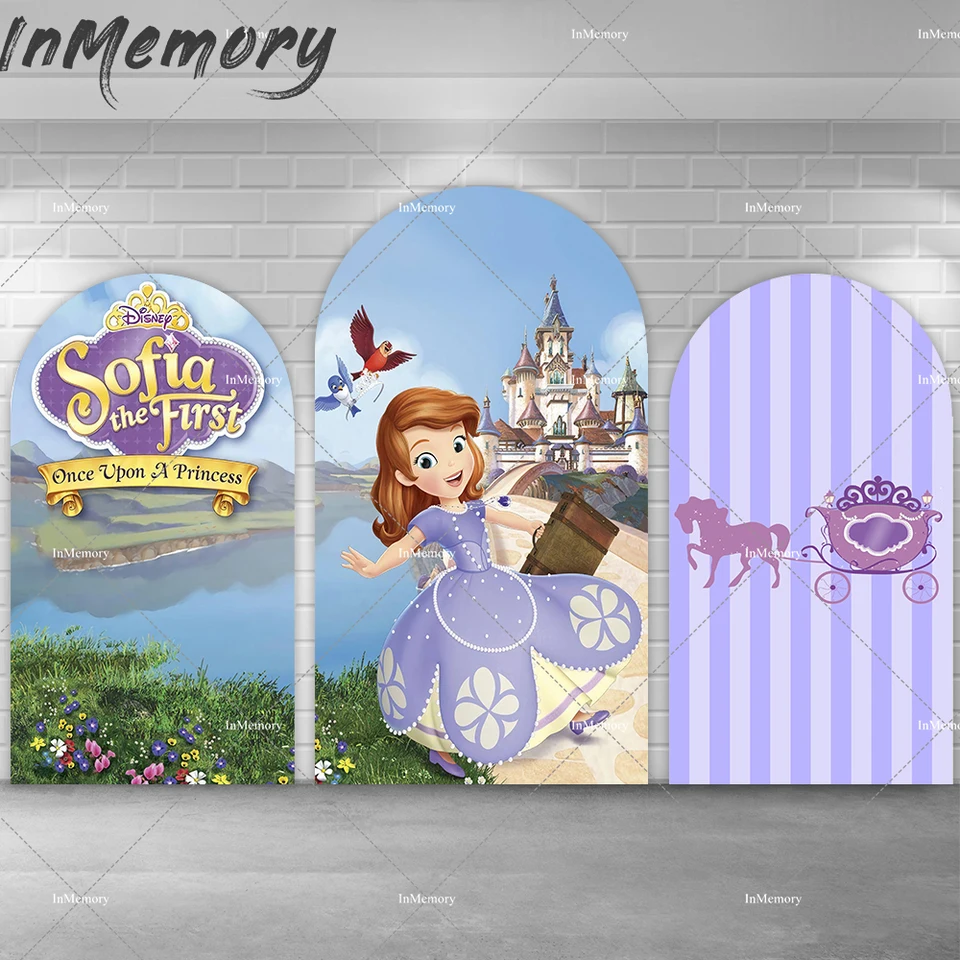 Princezná Sofia Birthday Arch Wall Cover Cover Covert