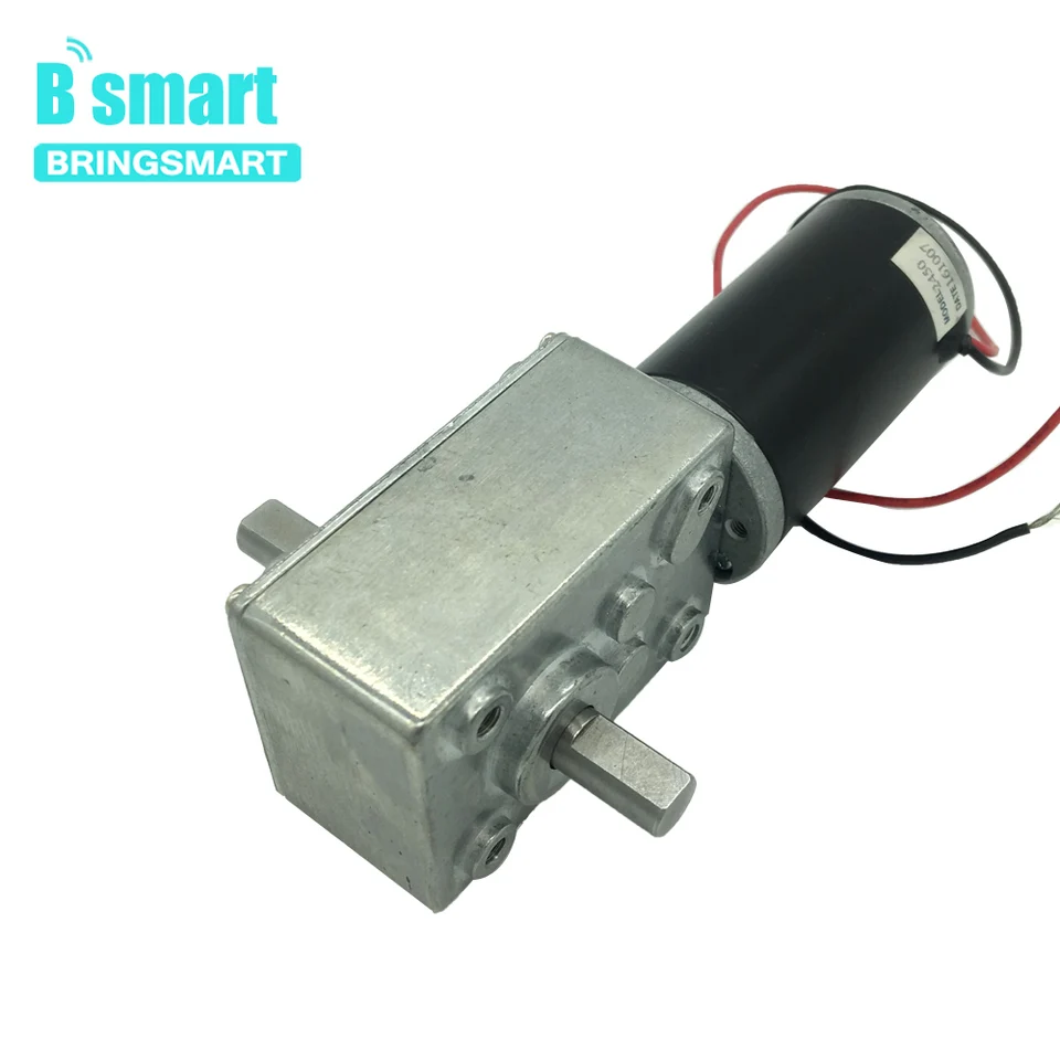 Prináša MOTOR A58SWR31ZYS WORM GEVE MOTOR 12V Vysoký krútiaci moment Dvojitý hriadeľ 24 V Mini Motor reduktor REVERIBLE REKLAMOVÁ doska Prispôsobila sa