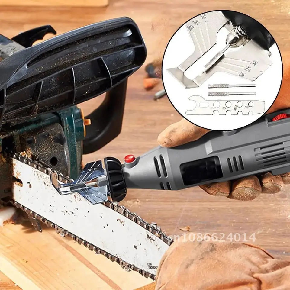 Pripevňovacia reťazová píla otočná reťazec na zaostrenie na zaostrenie nátlaku