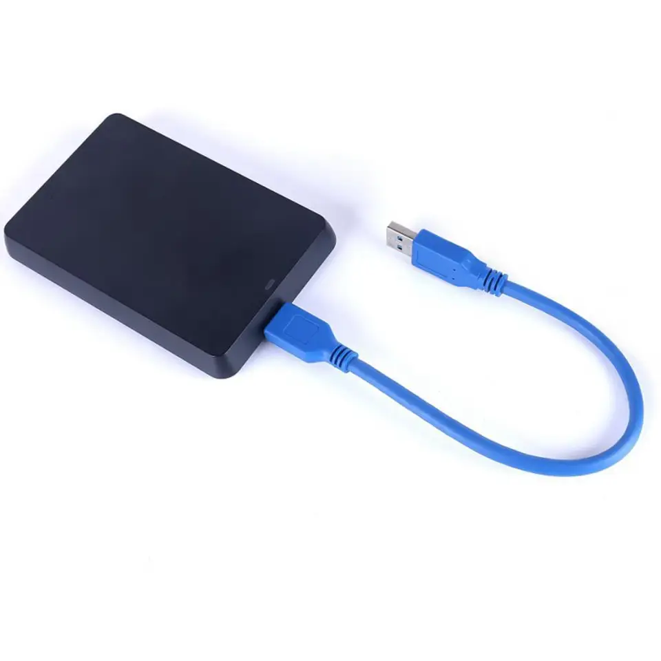 Pripojovacia kábel pevný disk USB 3.0 Mobile AM ​​Muž k mikro-B externým lakom prenosný prenosový kábel prenosu 30 cm