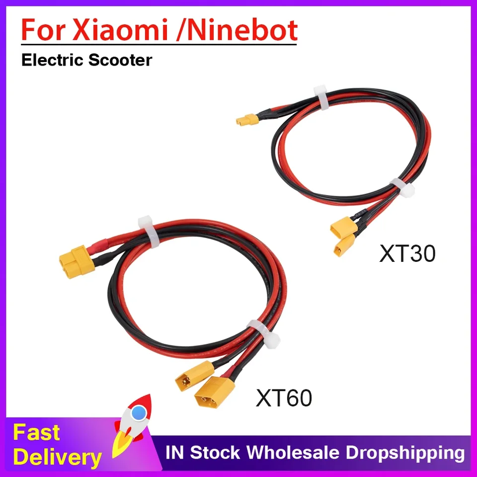 Pripojovací kábel pre externú batériu Xiaomi M365/1S/MI3/PRO 2 Ninebot Electric Scooter XT30 XT60 CONNATION COBLE COBEL