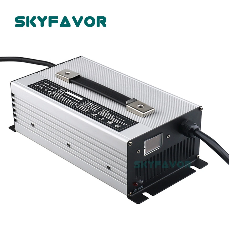Prispôsobená nabíjačka batérií 24V 30A 36V 20A 48V 20A 60V 15A 72V 12A 84V 10A nabíjačka batérií pre olovenú kyselinu lítium LifePo4 batéria
