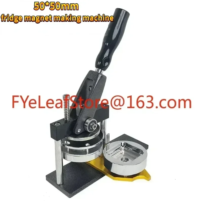 Prispôsobené 50*50 mm 2*2 palcové štvorcové chladničky Magnet Maker Machine Súprava s papierom a 100 súpravy chladničkových materiálov