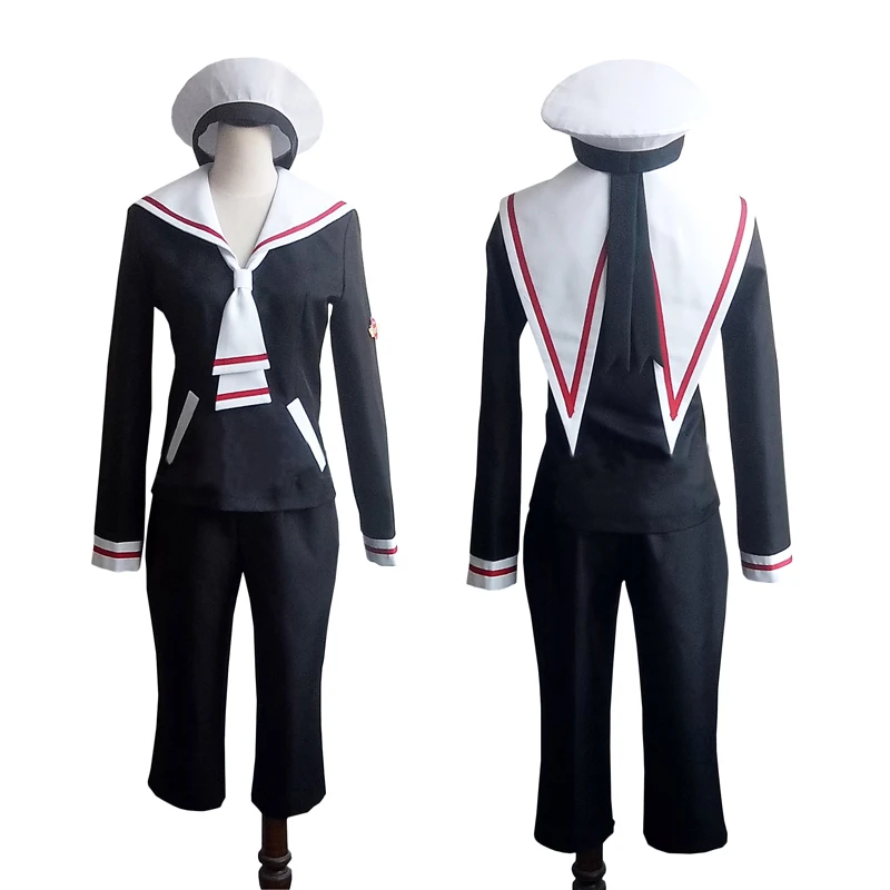 Prispôsobené anime cardcaptor cosplay kostýmy Halloween Party Syaoran School Uniform Cosplay kostým