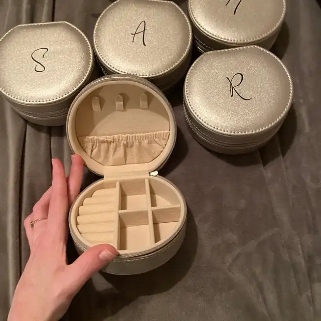 Prispôsobené družičky darček cestovné šperky Case Case Custom Svadba