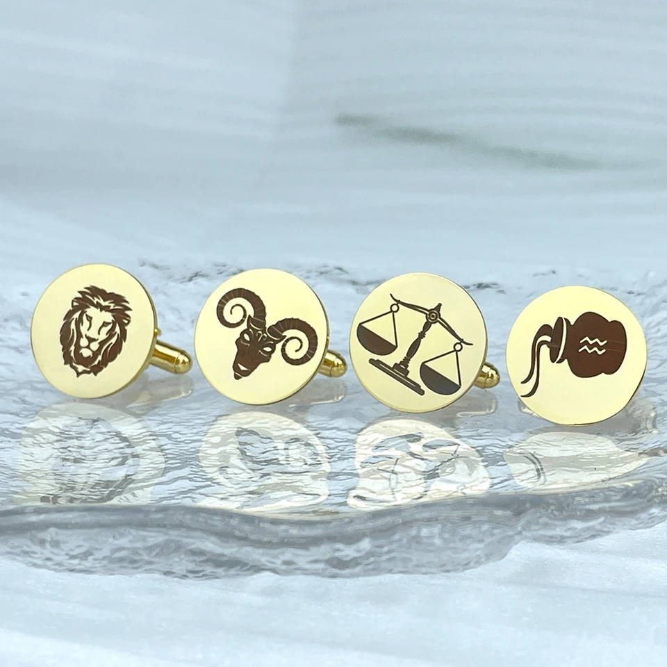 Prispôsobené dvanásť konštelácií Cufflinks Personalizované manžetové gombíky ako darček pre priateľov
