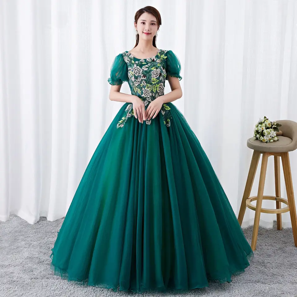 Prispôsobené módne guľové šaty Quinceanera Šaty aplikuje Tulle prom narodeninové oslavy župany formálna príležitosť Vestido de noche
