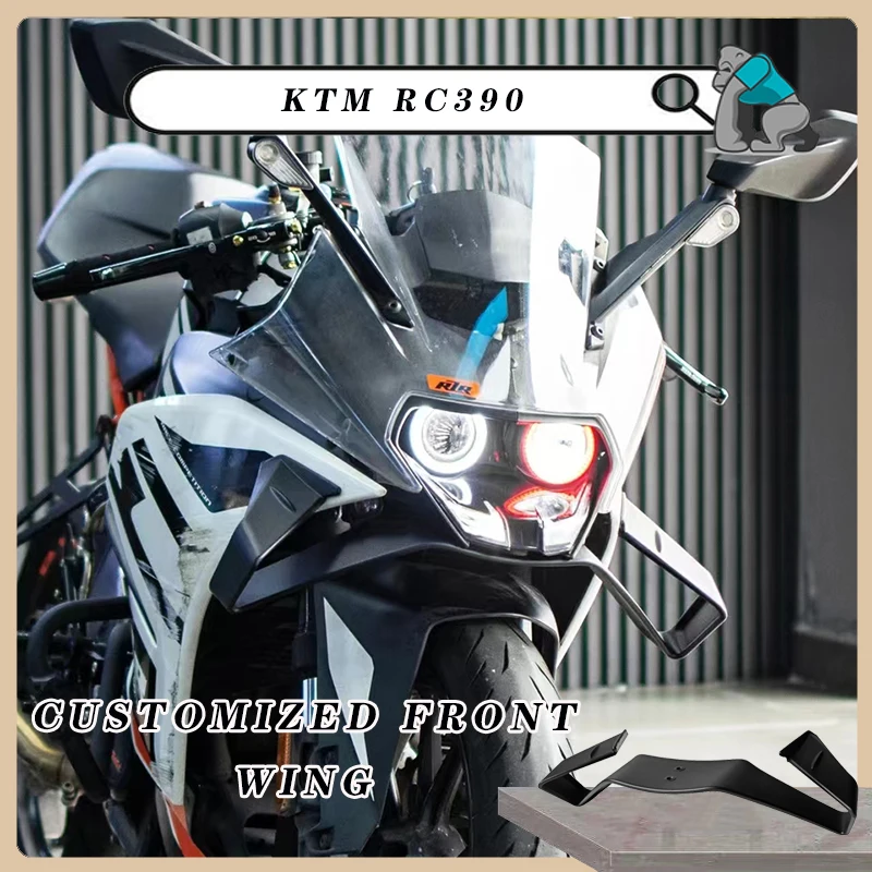 Prispôsobené pre KTM RC390 Motocyklové predné krídlo Wing Wing Abs Material 2014-2020