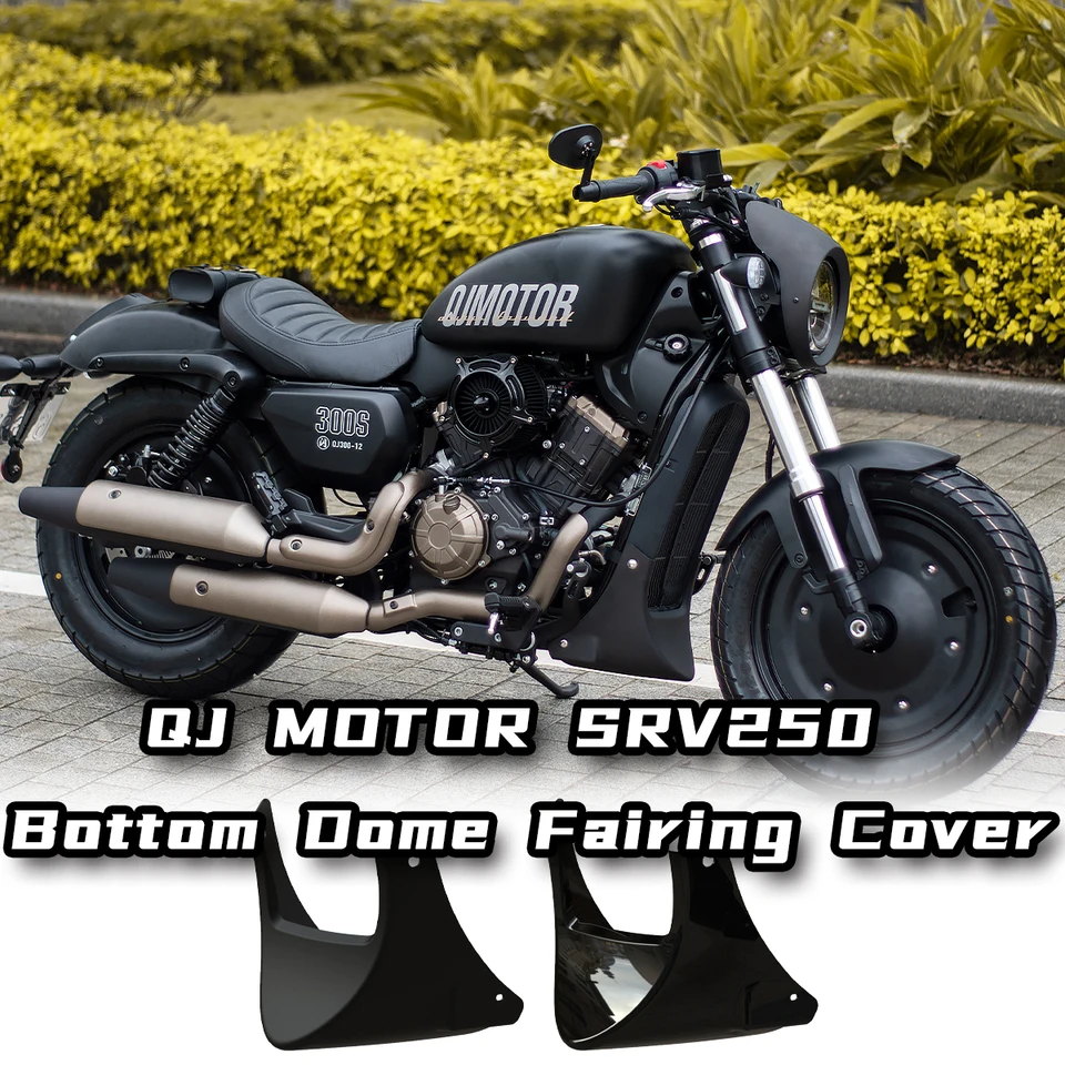 Prispôsobené pre Qjmotor SRV250 Motocykel spodnej kupoly na kapotáži ABS Material