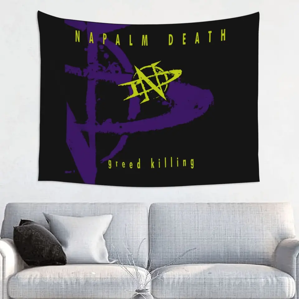 Prispôsobené ťažké kovové pásmo napalm smrť grindcore tapisérie hippie izba dekor tapisérie steny zavesenie na internáciu domácej dekorácie