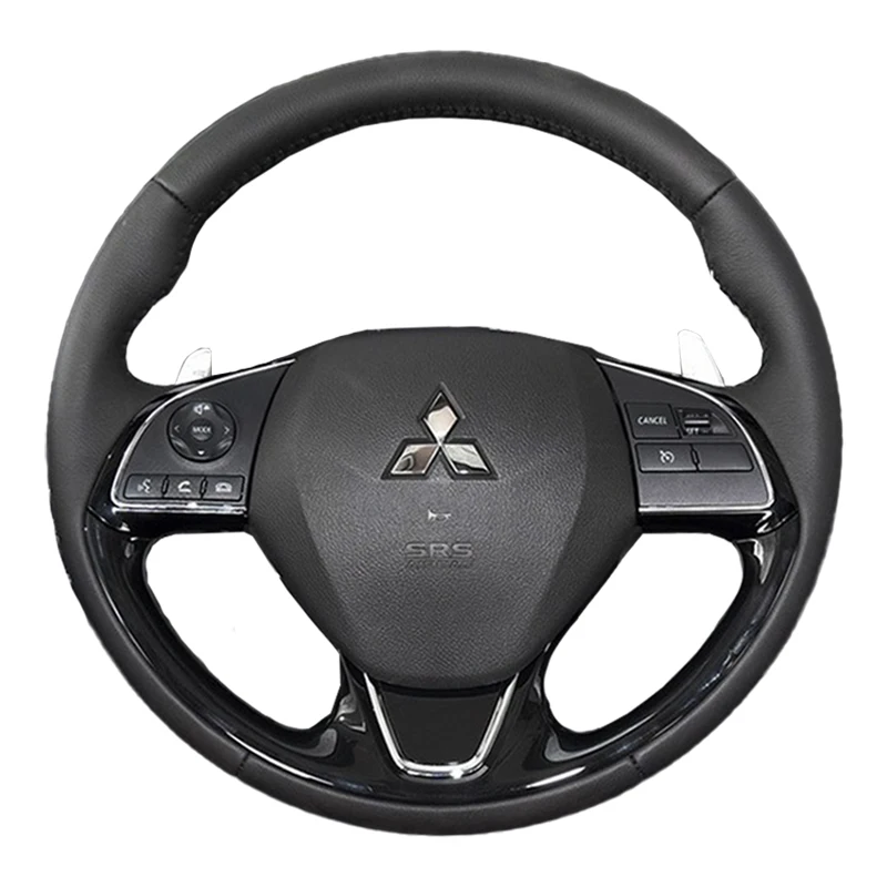 Prispôsobený kryt volantu automobilu pre Mitsubishi ASX Outlander Mirage 2016-2019 Eclipse (Cross) Koža