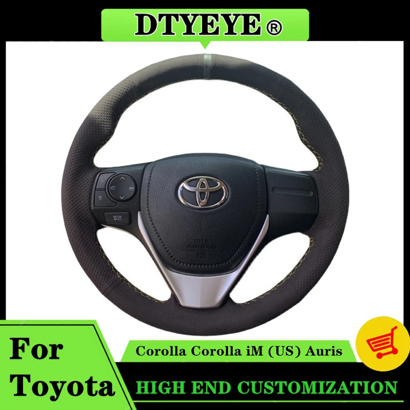 Prispôsobený kryt volantu automobilu pre Toyota Corolla 2013-2019 Corolla IM (USA) 2017-2018