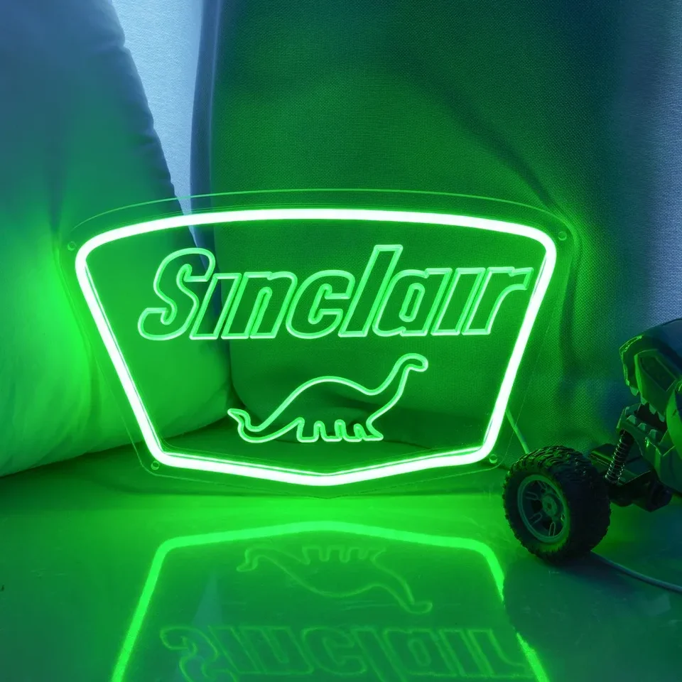 Prispôsobiteľné neónové rytie Podpis Sinclair Oil Osobnosť Neon Light for Game Room Dekorácie Darček k narodeninám Domáce izby
