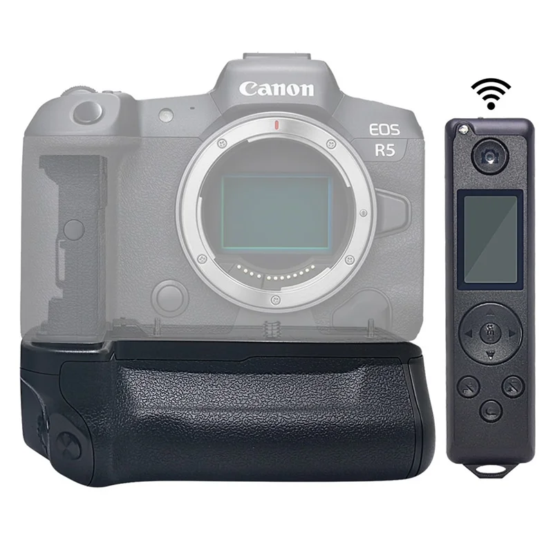 Priľnavosť batérie BG-R10 s diaľkovým ovládaním 2,4G pre Canon EOS R5C R6 R6II GRIP
