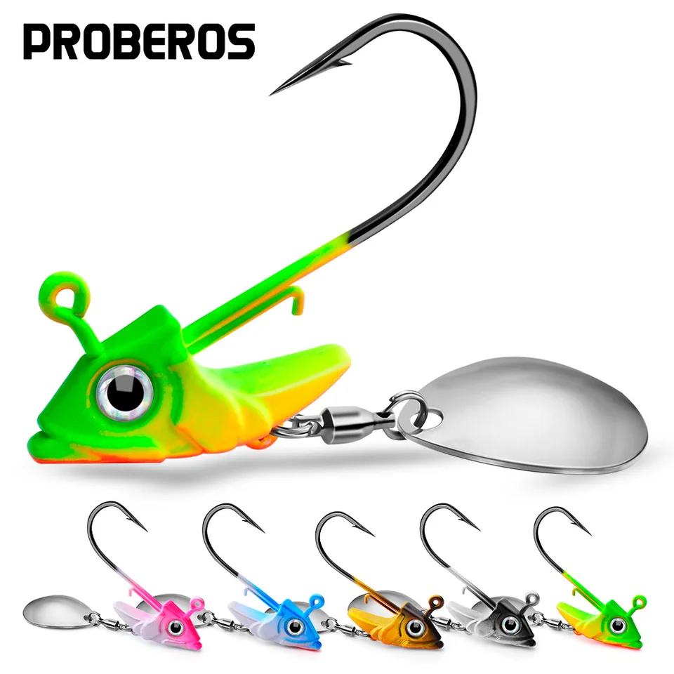 Pro Beros Jig Head Hook Spinner Spoon Fishing Lasting Lures 7G 10G 15G Rybársky háčik naláka