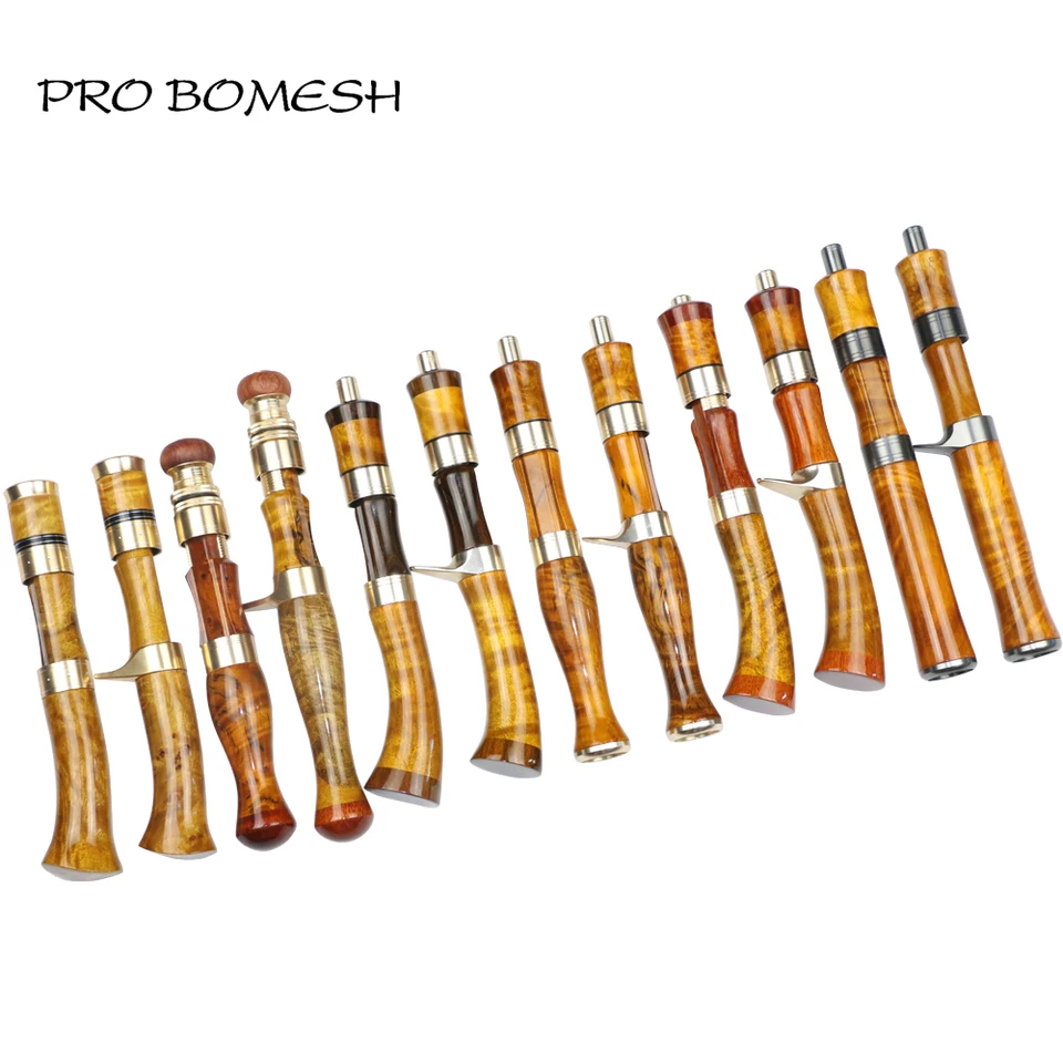 Pro Bomesh 1 Set Burlwood Spinning Casting Seat Ruck Seda Kovová kovová čalúnenie DIY pstruh Rybárska tyč Building