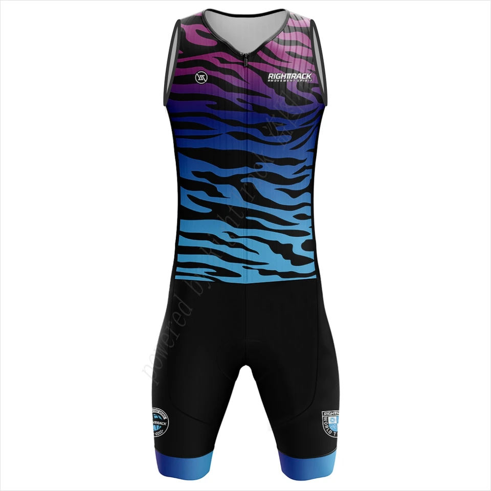 Pro Triatlon Trisuit Unisex bez rukávov Tréning Clocking Colorful Skinuit plávajúce cyklistické bežecké korčuľovanie oblečenie