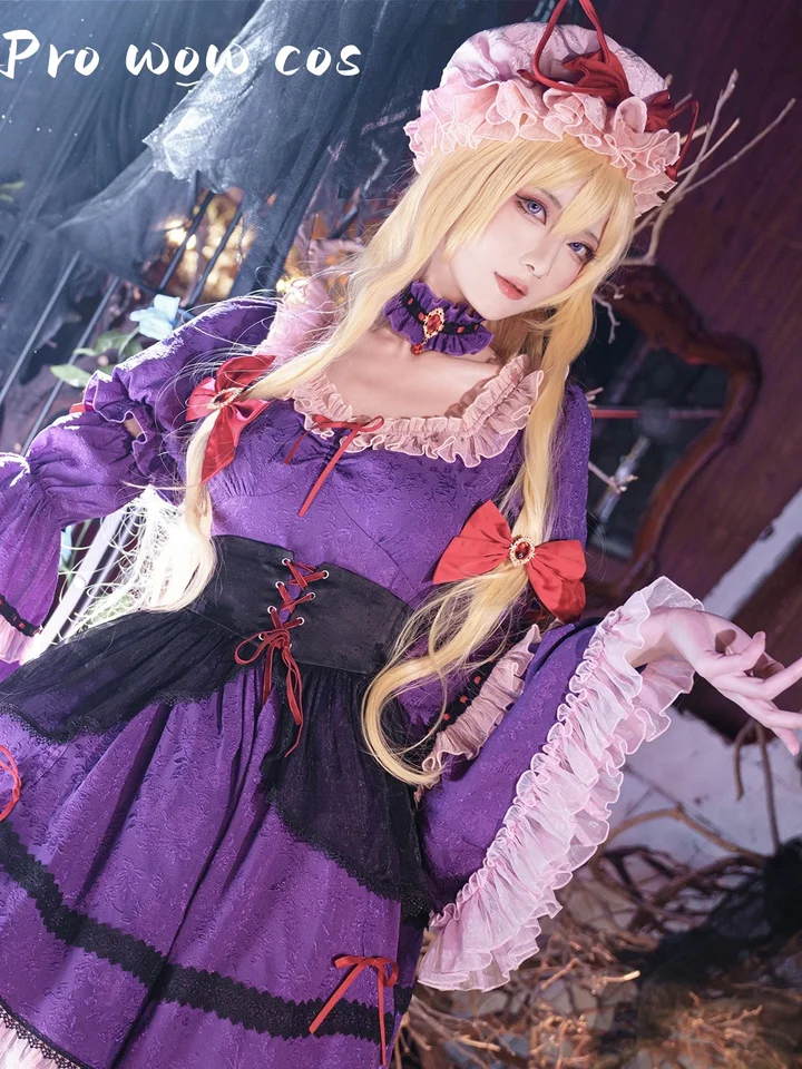 Pro wow cos yakumo yukari cosplay kostým na halloween vianočné festivalové párty komiks con anime hra