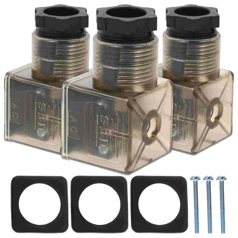 Profesionálna 3 Prong Din 43650 Zátka s indikátorom odolným a pevným solenoidným ventilom Coil Nahradenie