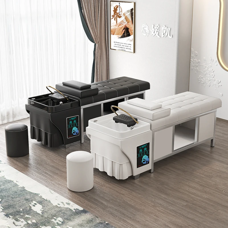 Profesionálna masážna stolička Single Sleep Water Bed Japanese Jet Hair Head Spa Washbasin Beauty Shower Cadeira