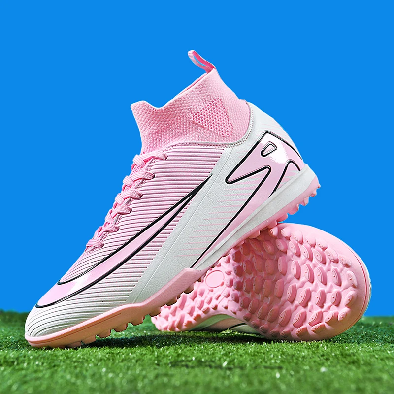 Profesionálna originálna spoločnosť futbalová topánka Outdoor TF/FG futbal futsal topánky kožené ľahké deti futbalové topánky deti deti