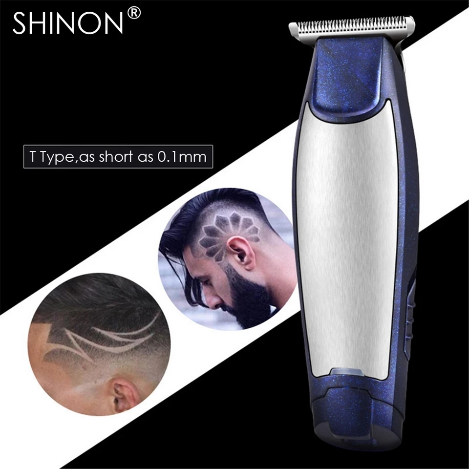 Profesionálna presná vlasy Clipper Electric Hair Trimmer brada holiaceho strojčeka Nabíjateľný stroj na strihanie vlasov 0,1 mm strihané holičské náradie
