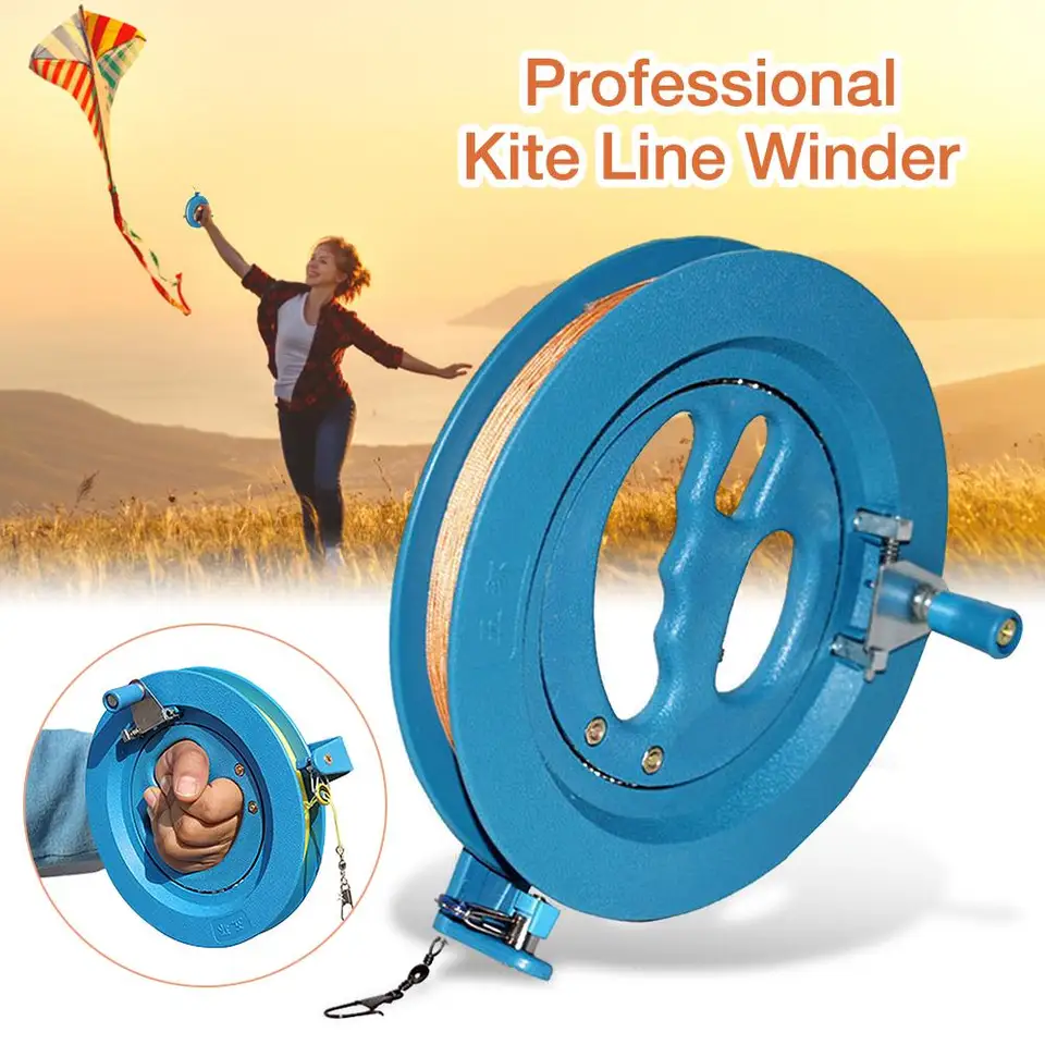 Profesionálne draky navíjač vinutia navijaku navijak navijak s 650 stôp (60 libier) Flying Line String Flying Tools pre deti dospelých