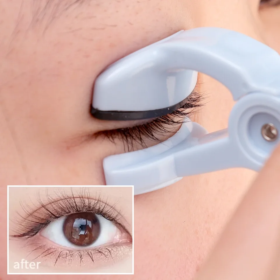 Profesionálne natáčanie natáčania širokouhlý uhol trvalého prírodného rias Curling pinzety Klipy Ženy Programové oči make -up kozmetické nástroje