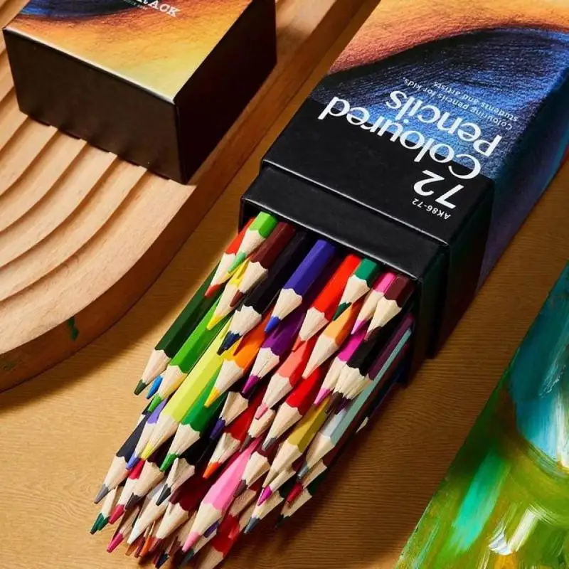 Profesionálne olejové drevené ceruzky, mäkká akvarelová ceruzka pre skicu School Draw, Art Supplies, 12,24,48,72,120,160 Farby