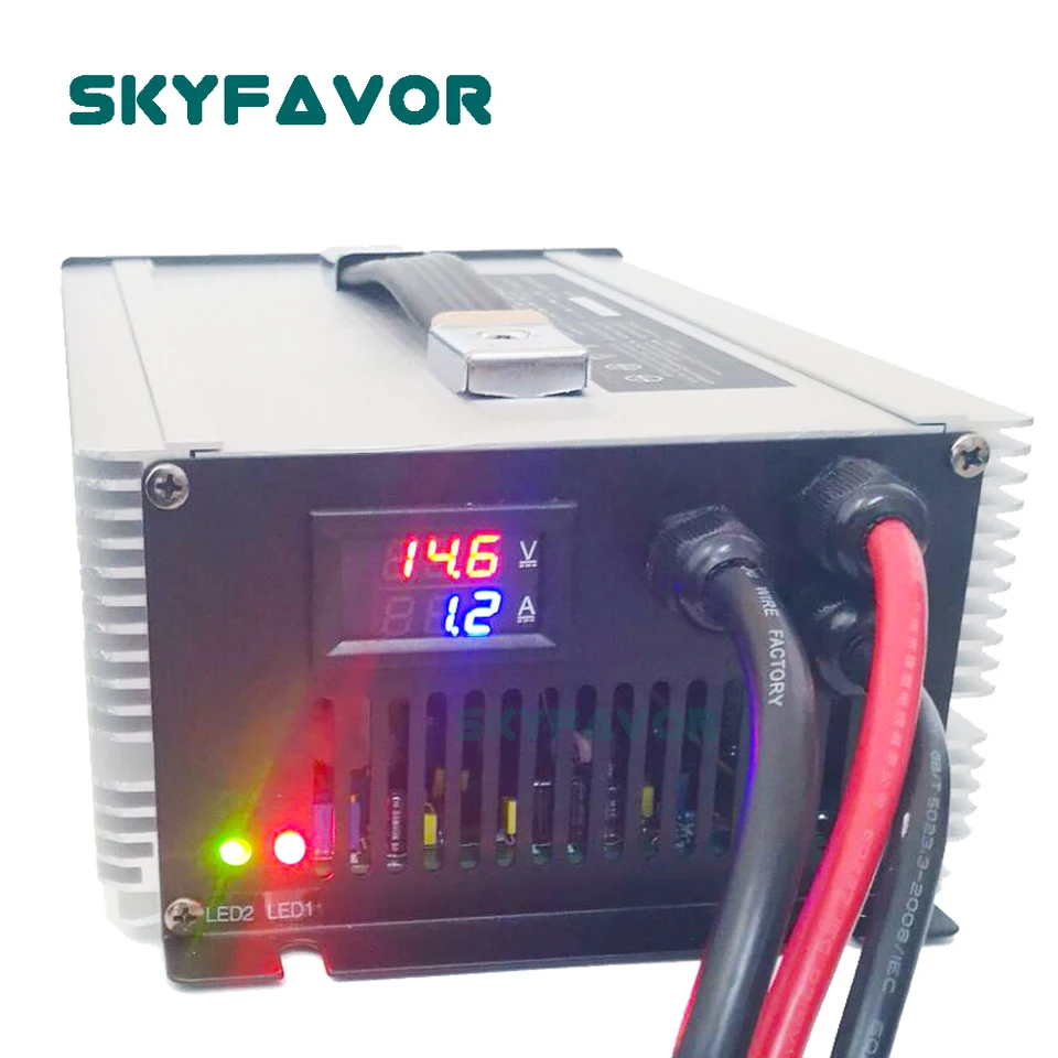 Profesionálne vlastné 40A 36V Olovené nabíjačku Battery Intelligent 36V 40A Wet VRLA SLA AGM Gel Gel Battery Battery s LED displejom