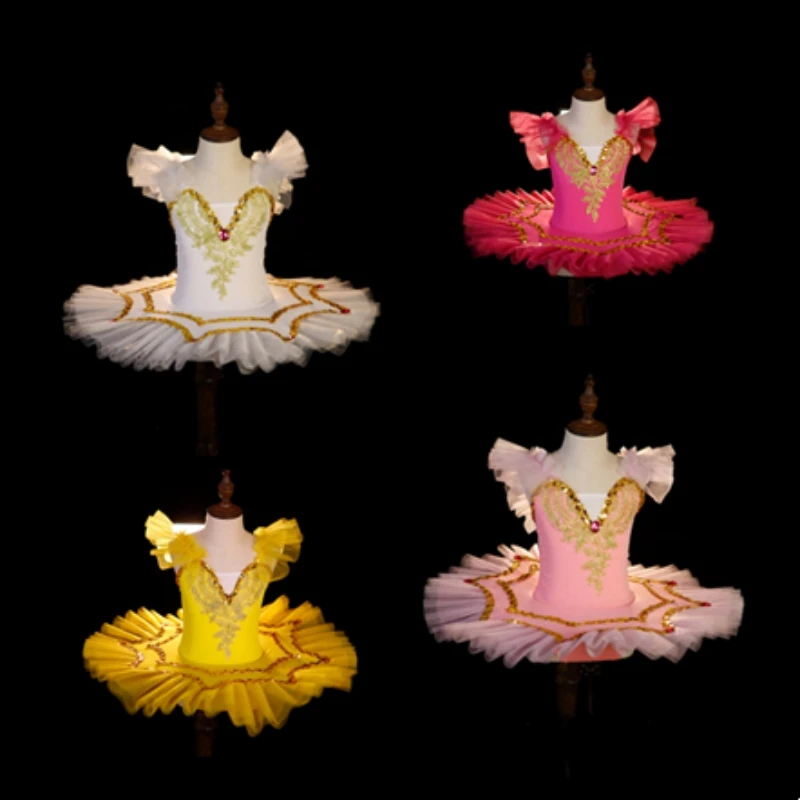 Profesionálny balet tutu girlingblue Pink Platter Pancake Tutu balerína párty dospelé ženy Detské deti balet DanceStume