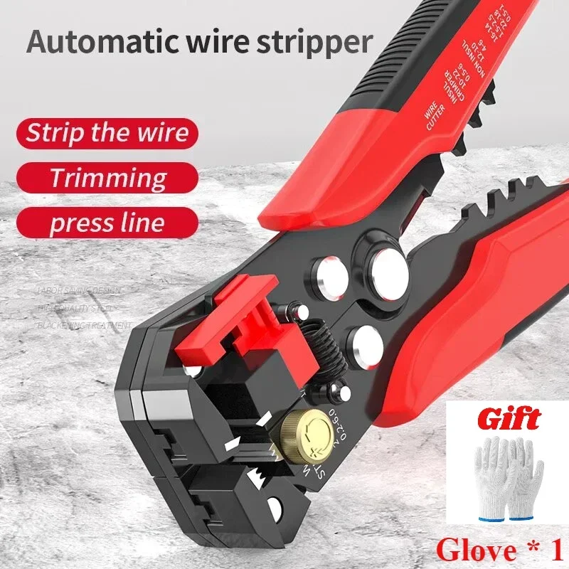 Profesionálny elektrotechnikový nástroj káblový drôt striptér Cutter Crimper Automatický multifunkčný kliešte na stripovanie Nástroje