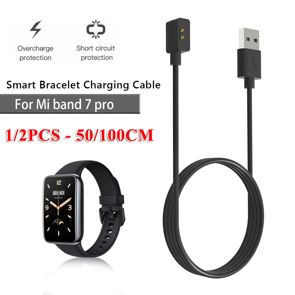 Profesionálny magnetický nabíjací kábel hodinky USB Power Adapter Line pre príslušenstvo Xiaomi Mi Band 7 Pro Smart Watch