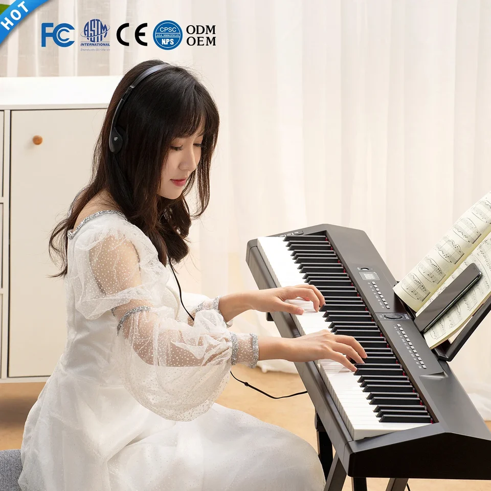 Profesionálny midi digitálny syntetizátor Teclado Musical 88 vážené kľúče elektronické orgány