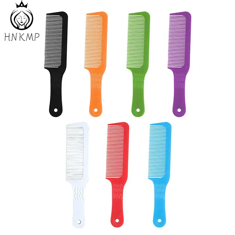 Profesionálny salón Barber Hair Clipper Doplnky ploché rezanie hrebeňa proti statickému vlasovému štýlu Široké zubné muži rezané kefou na vlasy