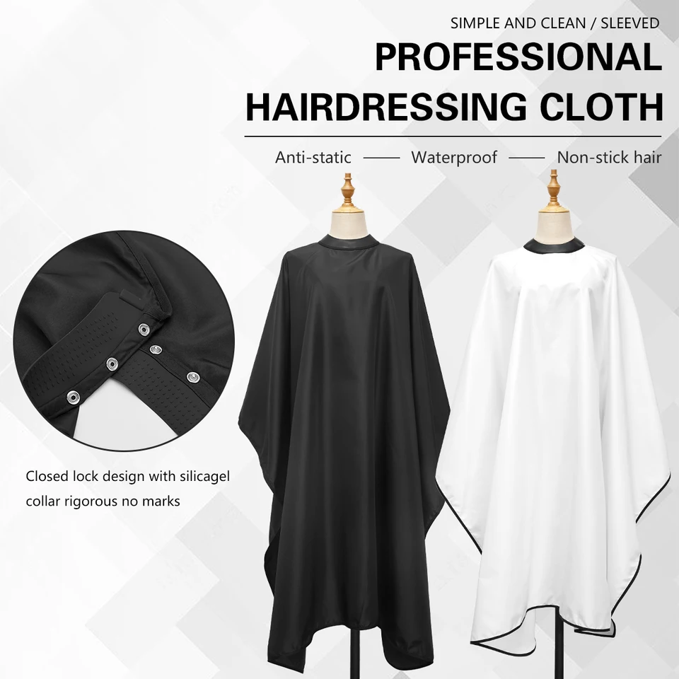 Profesionálny silikónový golier pracku holičstvo kaderníctvo Salon kaderníctvo zástera Barber Capes Witerplopt Barber Cany Coat Barbershop Tools