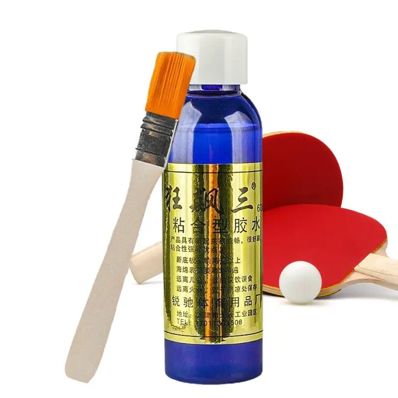Profesionálny stolný tenis lepidlo s kefou Organic Pingpong Adhesive Adhesive Booster