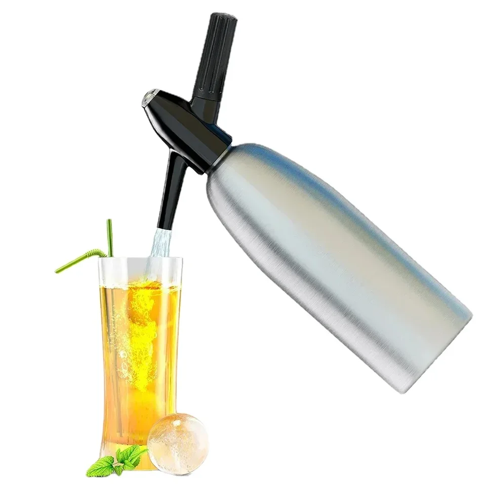 Profesionálny sóda voda sifón 1L hliníka CO2 Sparkle Soda Maker Bar Tools