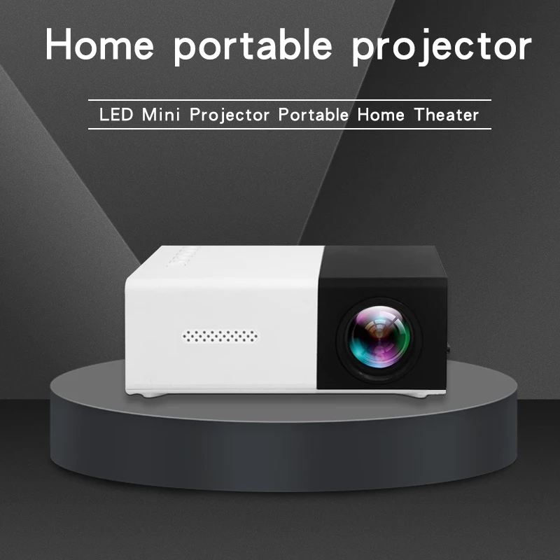 Projektor YG300port, Mini projektor, projektor s ultra vysokým rozlíšením, podporu pamäte pre HDTV, USB a SD