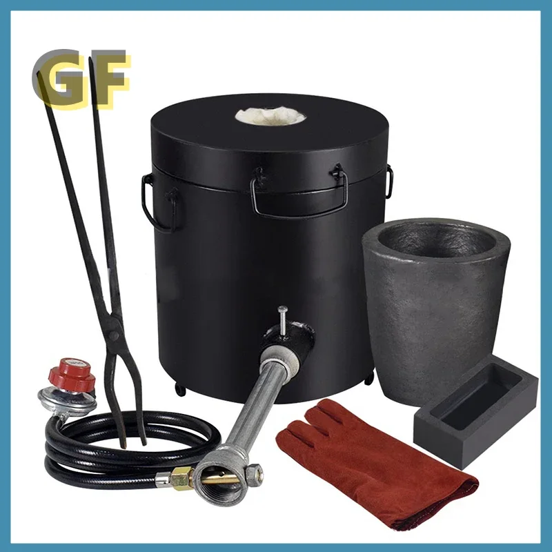 Propánová topiaca pec 6 kg/10 kg/12 kg kovová zlieva zlievárňa/grafit crucible & Tongs Casting Dáving diabol Forge