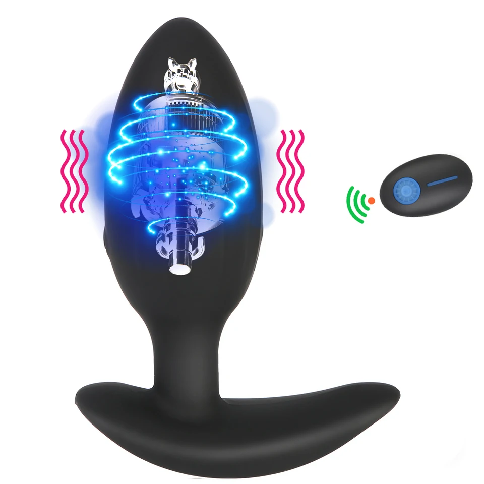 Prostat Massager Wireless diaľkové ovládacie zadky zadky klitoris vagina stimulátor Anal plug 12 režimy vibrátor