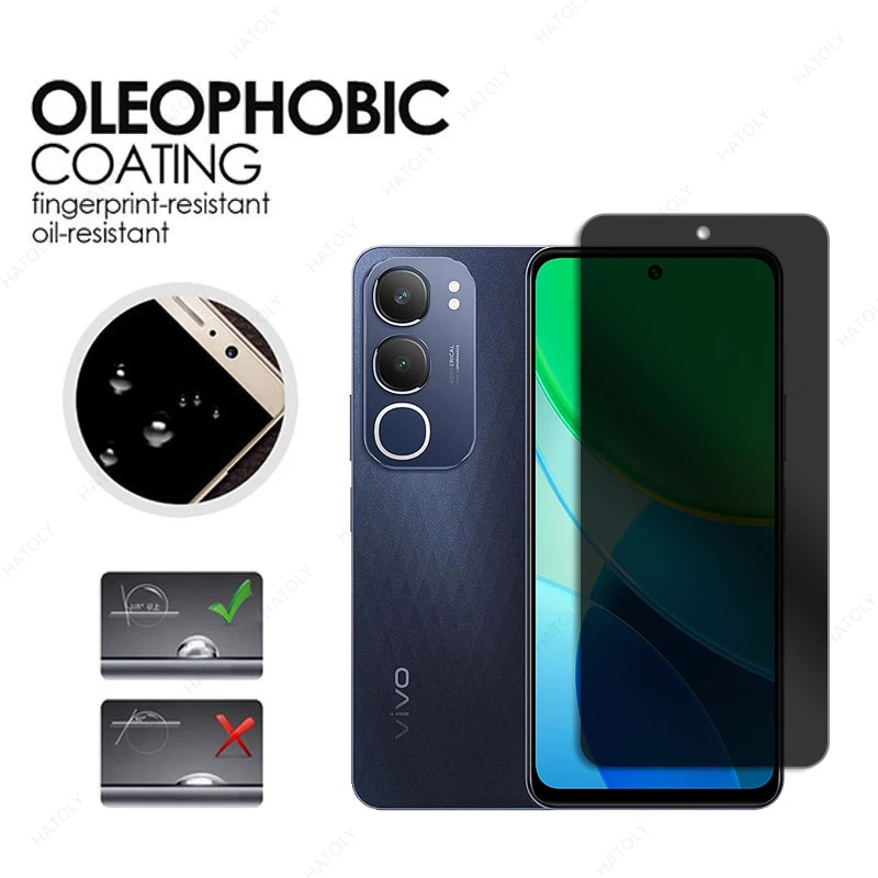 Protect obrazovky ochrany osobných údajov pre anti Glare Glass Vivo Y19S Proti-Spy Glass Camera Protector pre Vivo Y19S