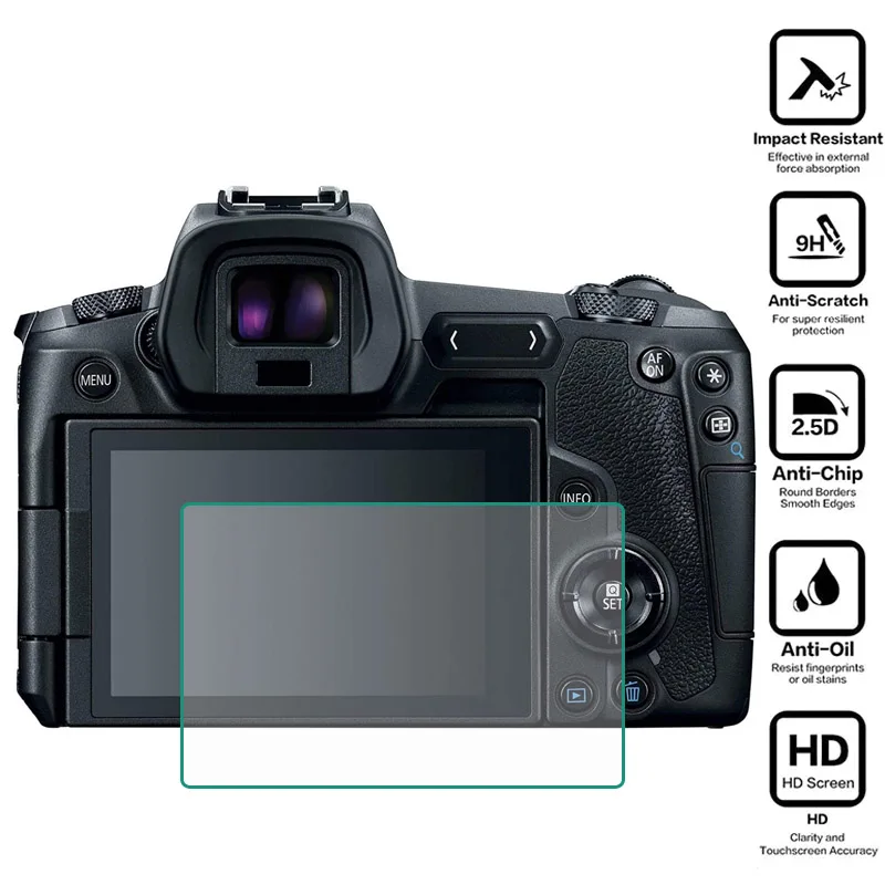 Protect sklenenej obrazovky pre Canon G9X G7X G5X 6D 7D Mark III 200D 750D 760D 77D 80D 800D 850D 90D 1300D 1500D R3/R5/R6/RP M200