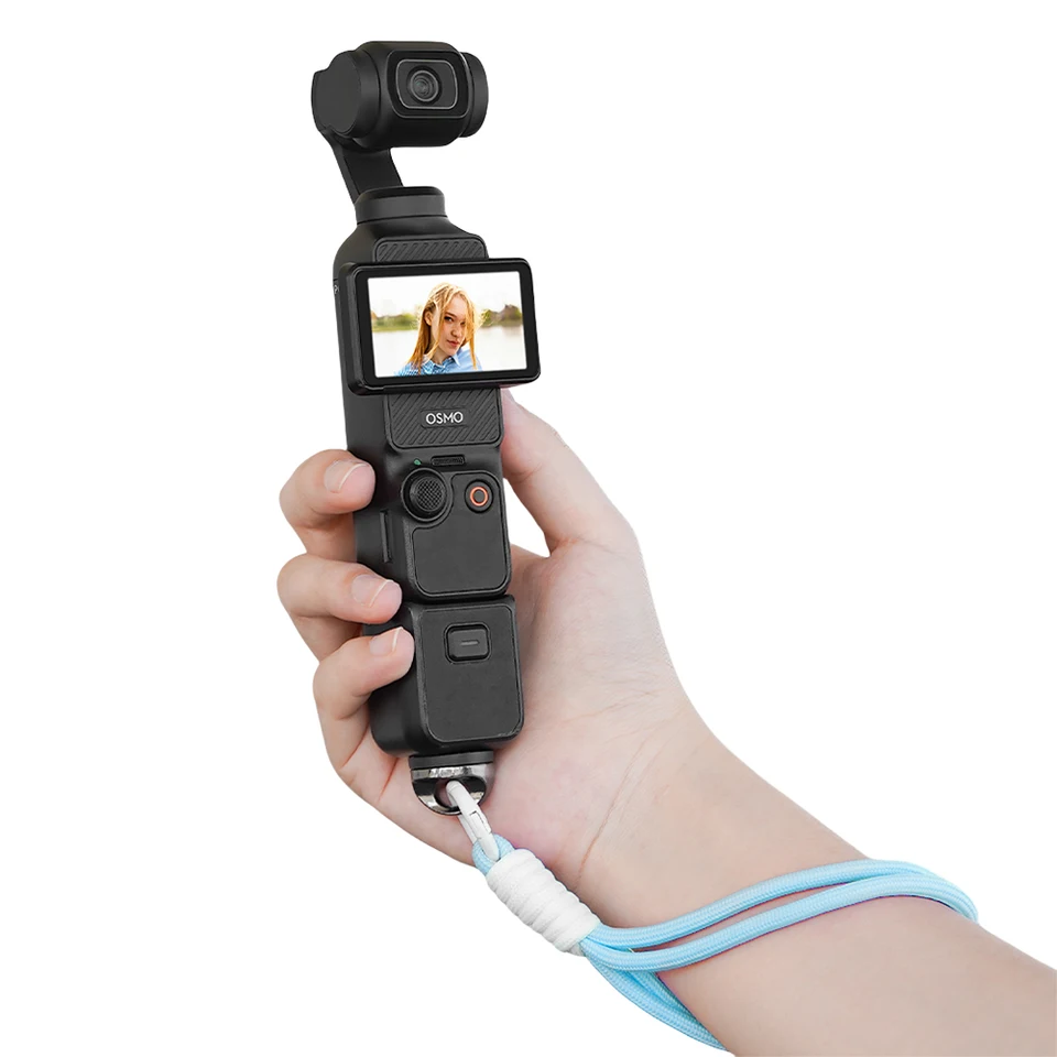 Proti-lost remienok na zápästie pre Dji Osmo vrecko 3 s 1/4 skrutkového lana lana zápästia bezpečnostný remienok na ruky remienok na remienok zápästie zápästie