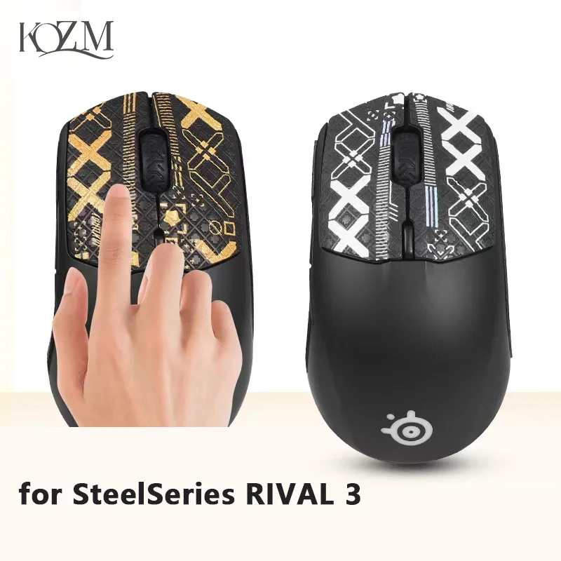 Protišmyková nálepka myši pot-absorbent, ktorá je odolná voči opotrebovaniu, ochranná páska pre Steelseries Rival 3 E-Sport Gaming Actle